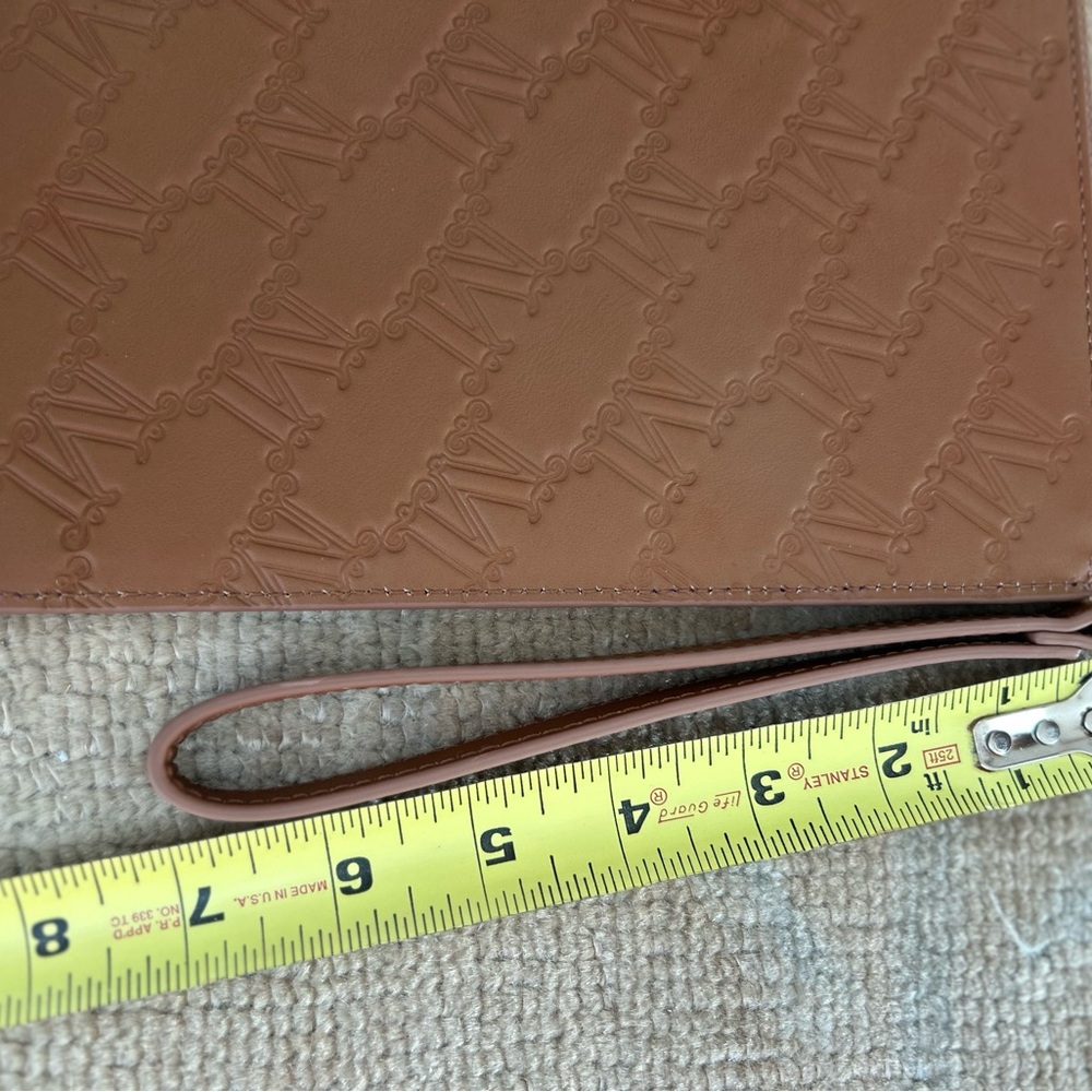 NWOT Max Mara Leather Portfolio Clutch - Picture 7 of 9